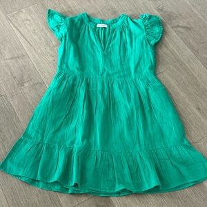 THML Cotton Gauze Dress, xs, green